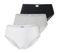 Schiesser Mujer Brazilian-Slips, 3er Paquete - 3Pack Brazilian, Stretch Algodón