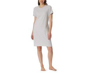 Schiesser Mujer Camison Manga Corta Algodon Suave Camiseta Larga con Bolsillos