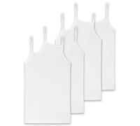 Schiesser Mujer Top Tirantes, 4er Paquete - Single Jersey, Serie 95/5 , Uni