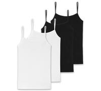 Schiesser Mujer Top Tirantes, 4er Paquete - Single Jersey, Serie 95/5 , Uni