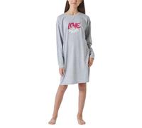 Schiesser Nachthemd-100% Organic Bio Baumwolle-Größe 140 bis 176 Camisa de Noche, Grau-Mel_181972, 152 para Niñas
