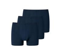 Schiesser Organic Cotton Essential 3er Pack Unterwäsche mit softem Bund Bóxer, Dunkelblau, Large 3 para Hombre