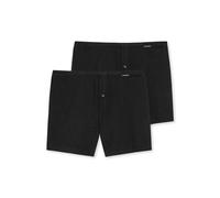 Schiesser Pack de 2 Calzoncillos Tipo bóxer de algodón Suave Ropa Interior, Negro_180930, XL Hombre
