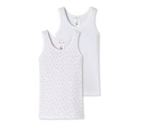 Schiesser Pack de 2 Camisetas 0/0 Ropa Interior, Ordenar 11_173257, 140 para Niñas