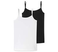 Schiesser Pack de 2 Camisetas con Tirantes para niña Ropa Interior, Surtido 3_173527, 140 para Niñas