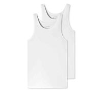 Schiesser Pack de 2 Camisetas Interiores sin Mangas de algodón orgánico 95/5 orgánico para Hombre, Blanco_176038, L