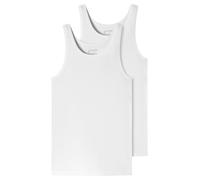 Schiesser Pack de 2 Camisetas Interiores sin Mangas de algodón orgánico 95/5 orgánico para Hombre, Blanco_176038, L