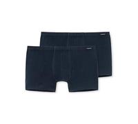 Schiesser Pack de 2 Pantalones Cortos para Hombres, Pantalones de Hombre, Essentials, M-XXL - Azul Oscuro