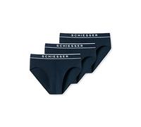 Schiesser Pack de 3 Calzoncillos de algodón orgánico para Hombre, 95/5 orgánico, Azul Oscuro_179570, 6/ L, Azul Oscuro_179570, L