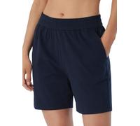 Schiesser Mix + Relax-Pantalones Cortos de Dormir Pijama, Azul Oscuro, 50 para Mujer