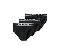 Schiesser Paquete de 3 Calzoncillos orgánicos 95/5 Cierre, Opaco, Negro, XL (Pack de 3) para Hombre