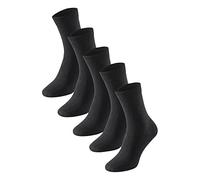 Schiesser Paquete de 5 Calcetines para Mujer, Negro, 35-38 (Pack de 5)