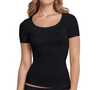 Schiesser Personal Fit Shirt 1/2 Arm Camiseta, Negro_155413, XXL para Mujer