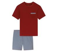 SCHIESSER Pijama corto ' Comfort Nightwear ' azul / rojo XXXL azul / rojo