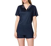 Schiesser Pijama Corto de Dos Piezas para Mujer., Azul Oscuro, 46