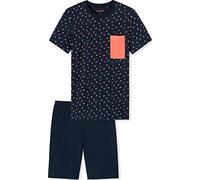 Schiesser Pijama Corto para niño, algodón orgánico (LL) Juego, Azul Oscuro, 140 cm para Niños