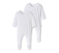 SCHIESSER Pijama entero/body ' Original Classics ' gris / blanco 80 gris / blanco