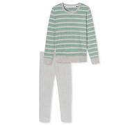 SCHIESSER Pijama gris / verde / rosa M gris / verde / rosa