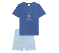 SCHIESSER Pijama ' Kids Nightwear ' azul claro / azul oscuro 140 azul claro / azul oscuro