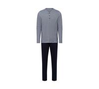 SCHIESSER Pijama largo 'Essentials' azul noche / azul paloma L-XL EUR