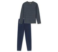 SCHIESSER Pijama largo navy / gris oscuro S navy / gris oscuro