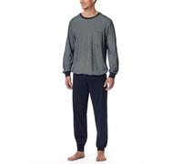 Schiesser Pijama Largo para Hombre con puños - Nightwear Set, Azul Nocturno_182196, 60