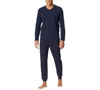 Schiesser Pijama Largo para Hombre con puños - Nightwear Set, Borgoña_181922, 50
