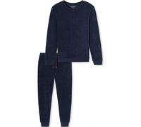 SCHIESSER Pijama largo ' X-Mas Gifting Sets Frottee ' azul oscuro M-L azul oscuro
