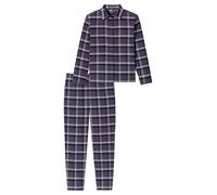 SCHIESSER Pijama ' Selected Premium Warming ' añil / blanco L añil / blanco