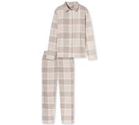 SCHIESSER Pijama ' Selected Premium Warming ' beige / beige claro / blanco 4XL beige / beige claro / blanco