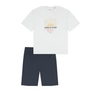 SCHIESSER Pijama 'Teens Nightwear' negro / blanco 140 negro / blanco