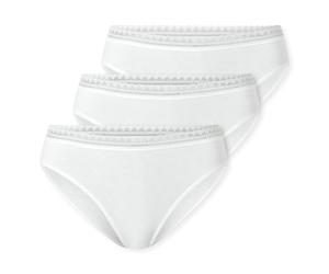 Schiesser Schiesser Damen 3 Pack Slip Unterwäsche Mit Spitze Baumwolle Mix - Multipacks Ropa Interior Mujer (Pack de 3)