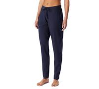 Schiesser Schiesser - Pantalones Largos de Dormir para Mujer con puños de algodón, Mezcla + Parte Inferior de Pijama Relax (1 Unidad), Azul Profundo_184101, 46