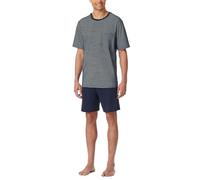 Schiesser Schlafanzug Kurz Rundhals-Nightwear Set Juego de Pijama, Azul Nocturno_182195, 50 Hombres