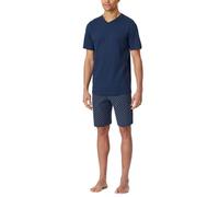 Schiesser Schlafanzug Kurz V-Ausschnitt-Nightwear Set Juego de Pijama, Admiral_182200, 52 Hombres