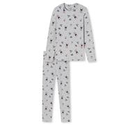Schiesser Schlafanzug Lang Juego de Pijama, Gris Mel, 152 cm para Niñas