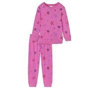 Schiesser Schlafanzug Lang mit Bündchen Baumwolle Frottee Warm und weich - Gr. 92 bis 140, Juego de Pijama Niñas, Rosa, 92