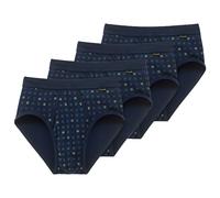 Schiesser Slip Hombres 4 Paquete - Deportivo,Essentials Acanalado,Karo-Print,