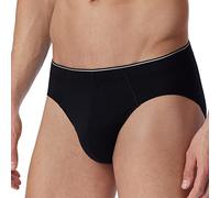 Schiesser Slips Organic Supermini 95/5 para Hombre, Color Negro, 6