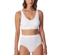 Schiesser Sujetador Deportivo clásico sin Costuras para Mujer con Almohadillas extraíbles, Blanco_181105, S