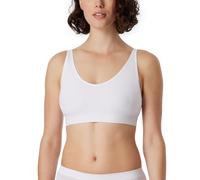 Schiesser Soft BH mit Herausnehmbaren Pads Nahtlos-Classic Seamless Sujetador Deportivo, Blanco_181106, L Mujeres