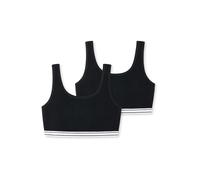 SCHIESSER Sujetador negro / blanco 152 negro / blanco