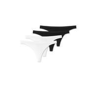 SCHIESSER Tanga ' Serie 95-5 ' negro / blanco XS EUR