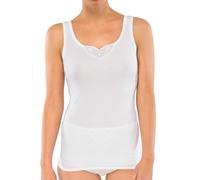 Schiesser Trägertop (2er Pack) - Camiseta térmica para mujer, color blanco, talla 46