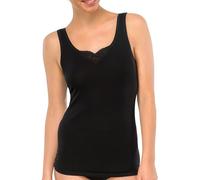 Schiesser Trägertop (2er Pack) - Camiseta térmica para mujer, color negro, talla 50