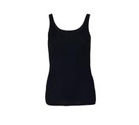 Schiesser Trägertop Baumwolle-Luxury Camiseta, Negro 000, 38 para Mujer