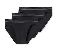 Schiesser 3 Paquete Rio-Slip Ropa Interior, Negro, M (Pack de 3) para Hombre