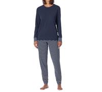 Schiesser Uncover Nightwear Juego de Pijama, Dunkelblau-gem_181753, 38 para Mujer