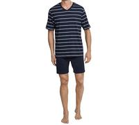 Schiesser V-Ausschnitt Conjuntos de Pijama, Azul Oscuro, X-Large para Hombre