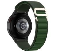 SCHIK Bucle deportivo para Samsung Galaxy Watch 7/6/5/4 44/40mm 5 pro 45mm banda G pulsera de nailon Galaxy watch 6 Correa clásica 43/47mm(Green 03,7 44mm)